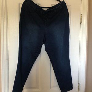 Elastic Waist Denim Jegging